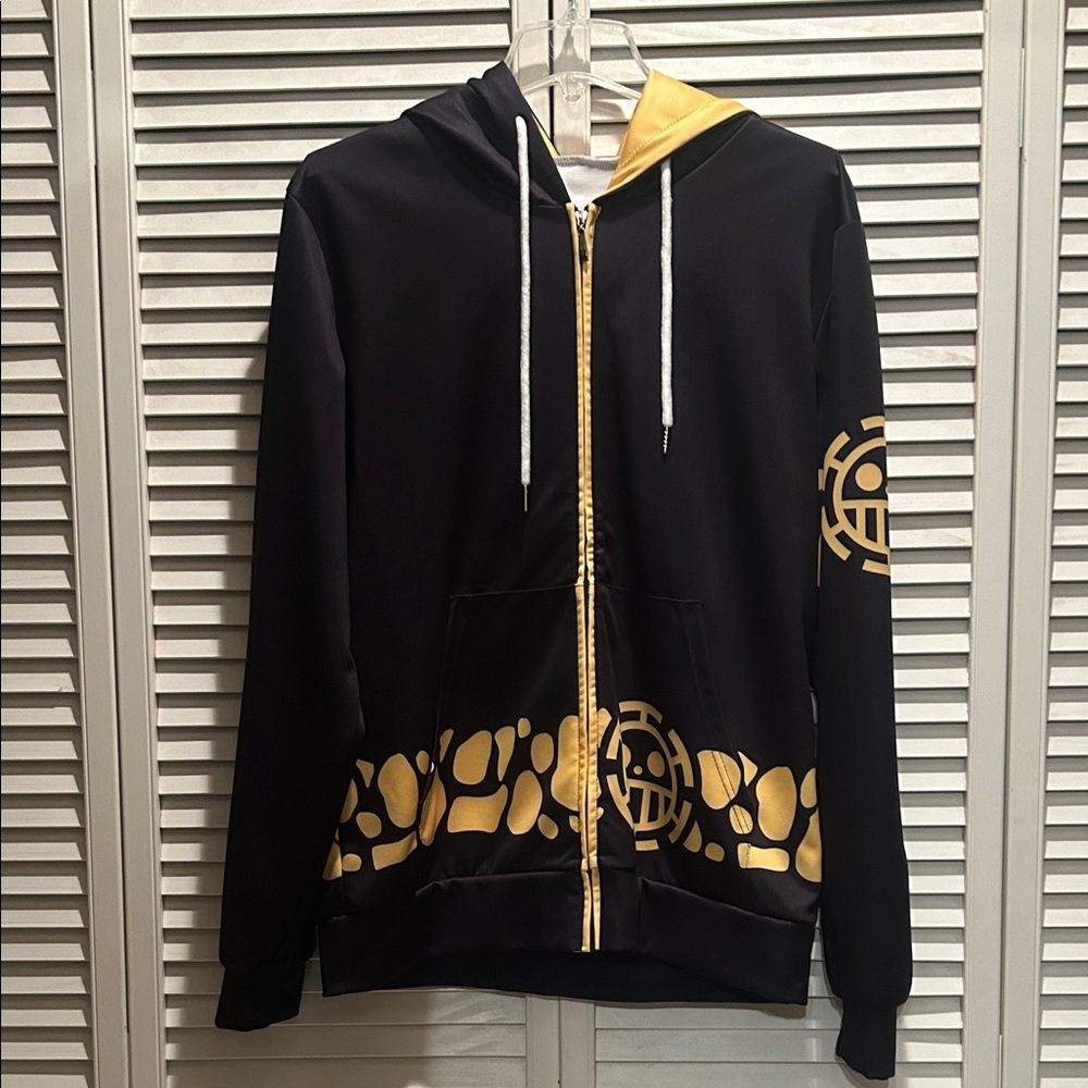 Black and Yellow Graphic Hoodie